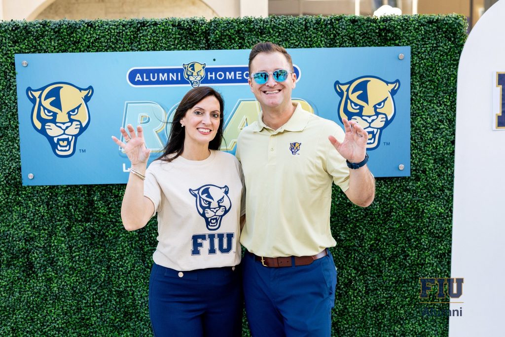 FIU President Jeanette M. Nuñez and WTDC President and CEO Sean Gazitua, President of FIU Alumni Association Board of Directors, at FIU Homecoming 2025. 
